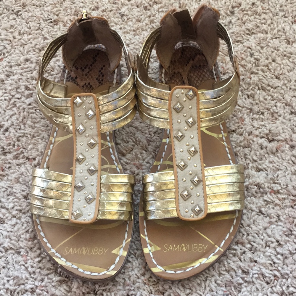 Sam & Libby gold sandals